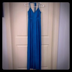 Express Teal Halter Maxi Dress (Long)